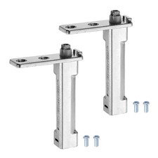 2 charnières porte congélateur zinc, positionnement précis