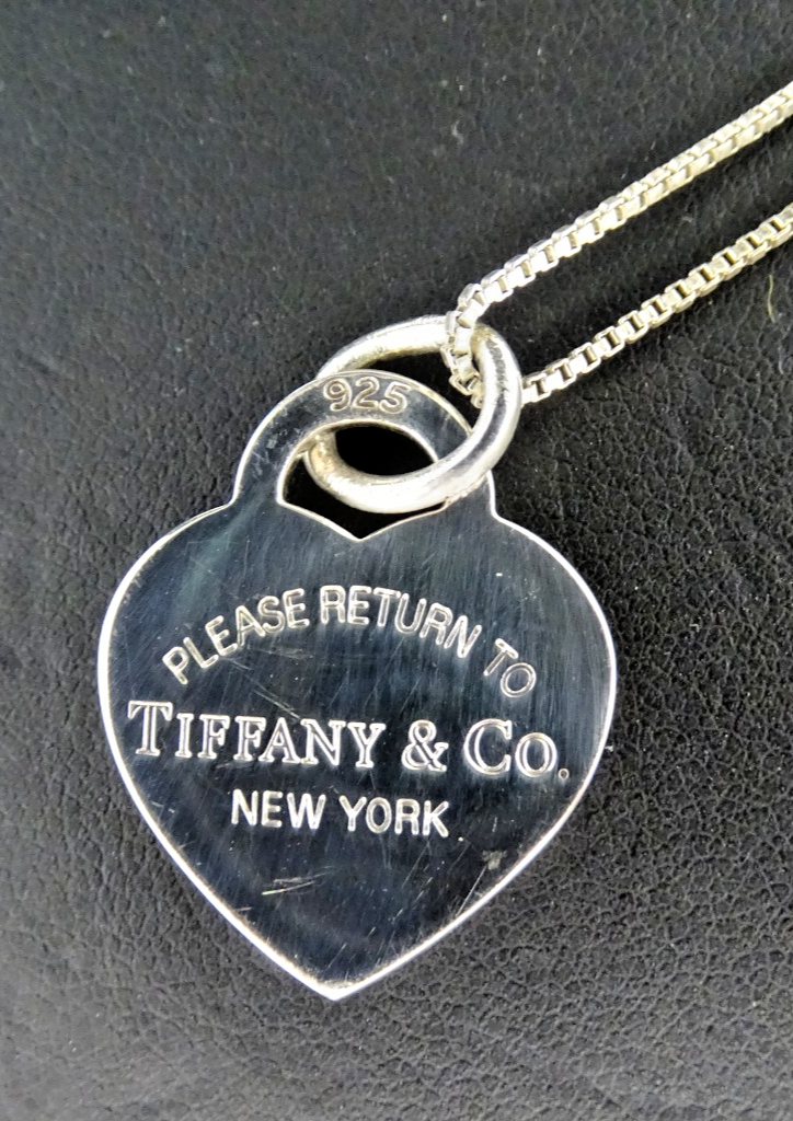 Please Return to Tiffany & Co. Heart Tag 925 Necklace(17187