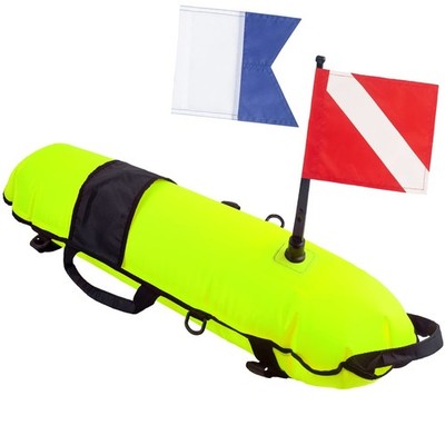 Inflatable Diving Safety Surface Marker Buoy, Inflation Diver Down Torpedo Bu...