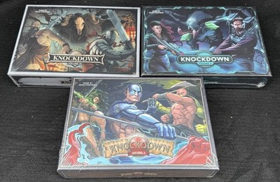 Knockdown Brettspiel Band 1 2 3 Komplettsatz Brandneu Factory Sealed Selten
