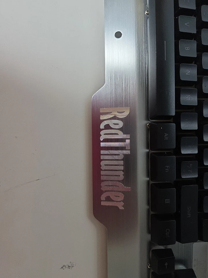 PK900 Luminoso RGB Juego Teclado Luz Panel Metal con Soporte de Mano Foto 3 de 4