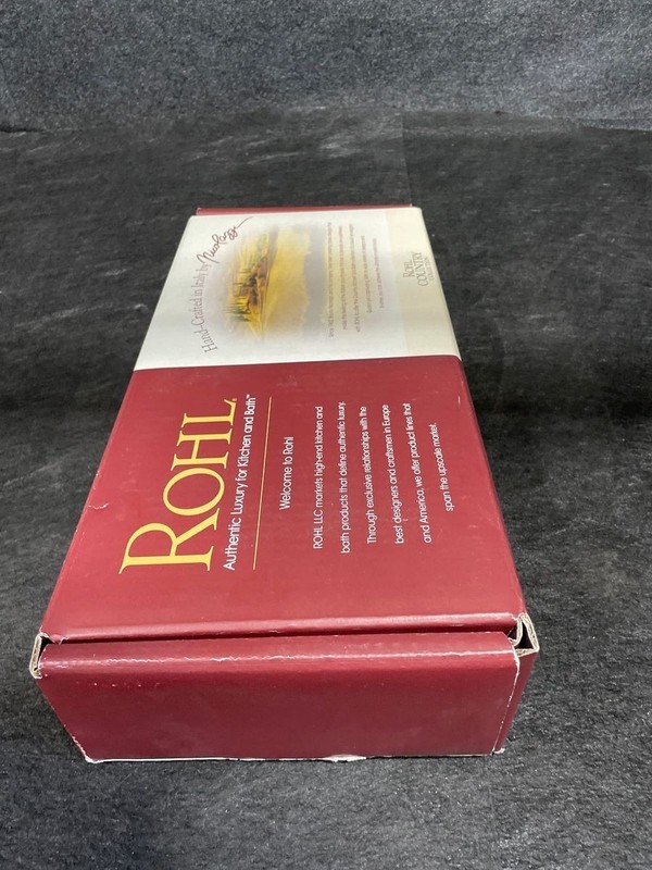 ROHL A1408LMSTN-2 Viaggio C-Spout Widespread Bathroom Faucet Satin Nickel