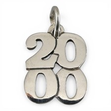Dije de plata de ley 2000 para pulsera regalo corredor de pista y campo carrera 2000 m