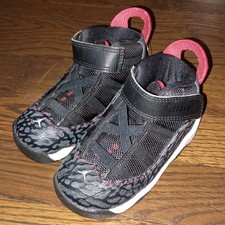 Nike Air Jordan 6 Rings Sneakers Athletic Shoes Toddler 6C Red Black 323420-020