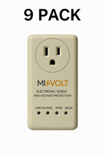 9 PACK 1800W Voltage Brownout Appliance Surge Protector 3-Years Warranty