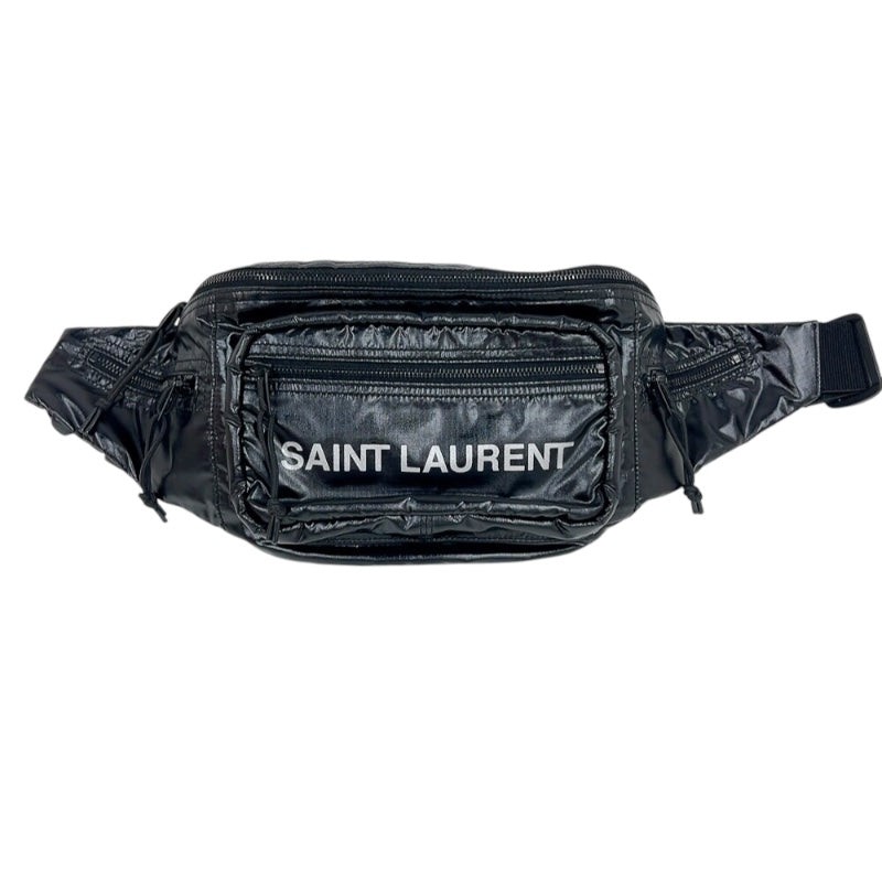 SAINT LAURENT Nuxx Unisex Black Crossbody Waist Bag 581375 #Ok2896