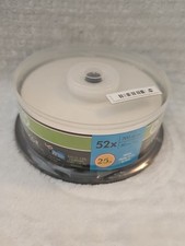 HP Inkjet Printable CD-R 52X 700MB White Matte Print Area 25 Pack 