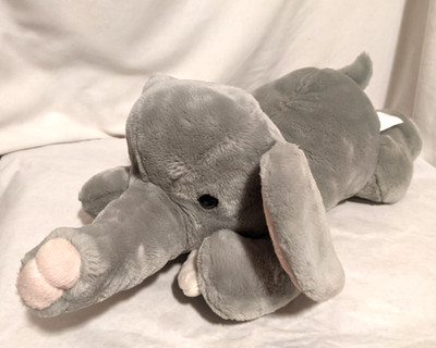 Plush Elephant, E&J Classic Collection, Big Floppy Gray Stuffed Animal Toy