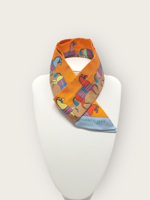 Hermes Schal Twilly Pferdeprint Rocabar mehrfarbig 149507070