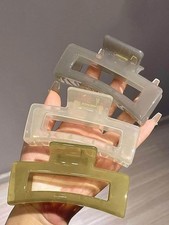 Extra Large Hair Claw Clips for Women, 5 Inch Unbreakable Large Rectangle Claw C