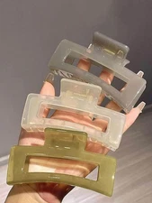 Extra Large Hair Claw Clips for Women, 5 Inch Unbreakable Large Rectangle Claw C