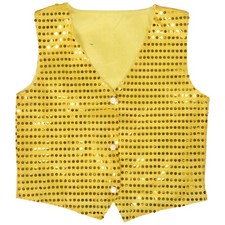 Children 130 cm Sparkly Sequin Dance Vest Jazz Wear
