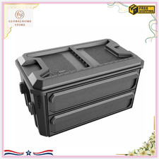2 Drawer Plastic Tool Box Stackable Storage Organizer Portable Tool Case