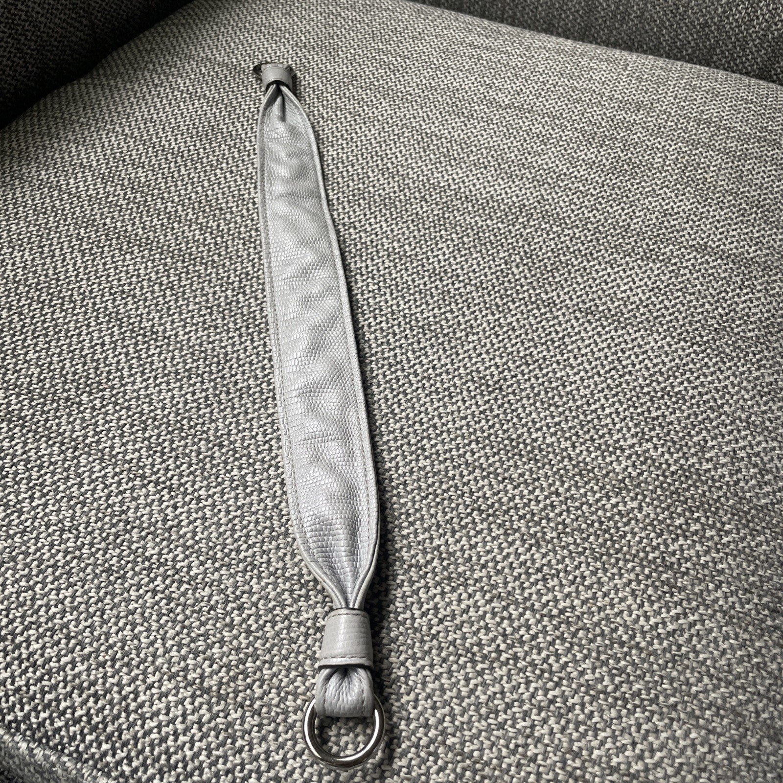 COACH Replacement Gray Embossed Leather Silver To… - image 1