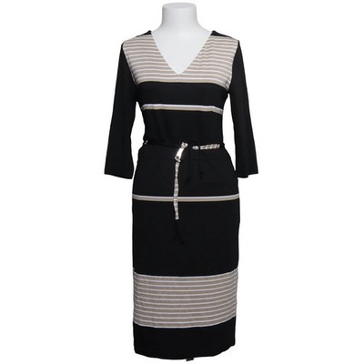 Domenica Benso, Kleid, Größe: 40, Schwarz/Beige, Elasthan/Polyester #d9I