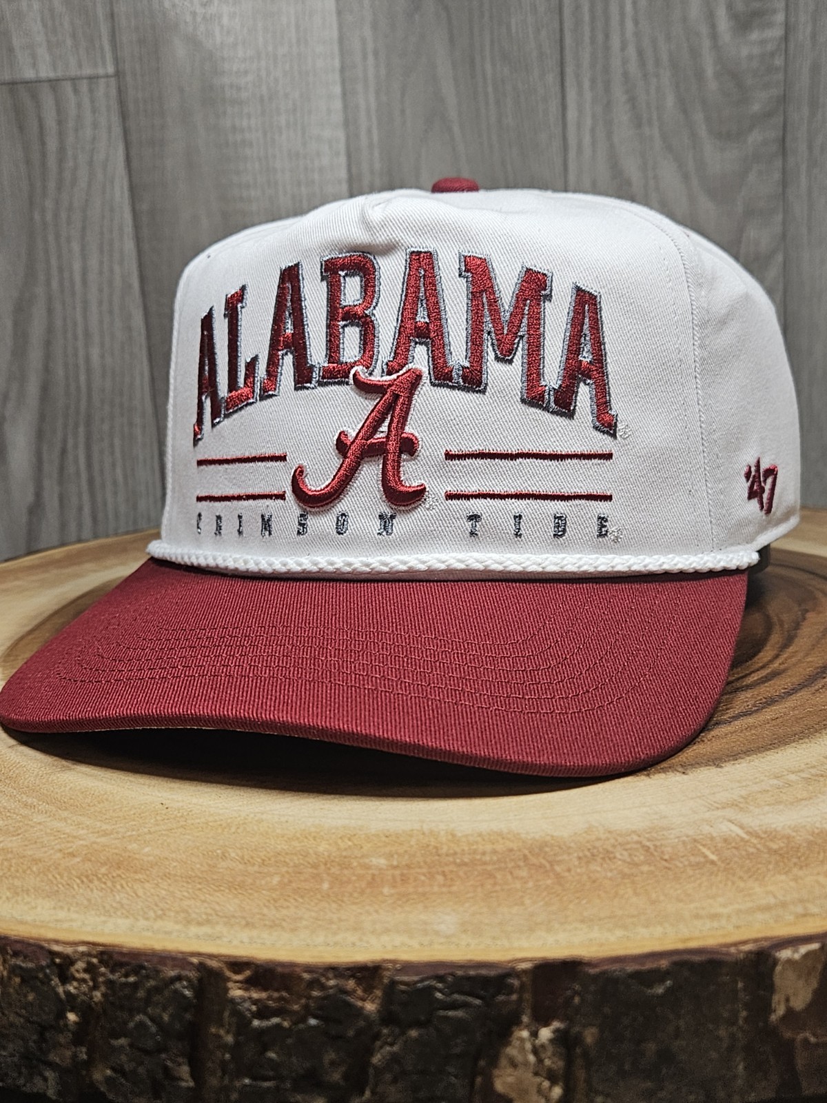 Alabama Crimson Tide 47 Brand Golfer Rope SnapBack Adjustable Hat Cap NCAA