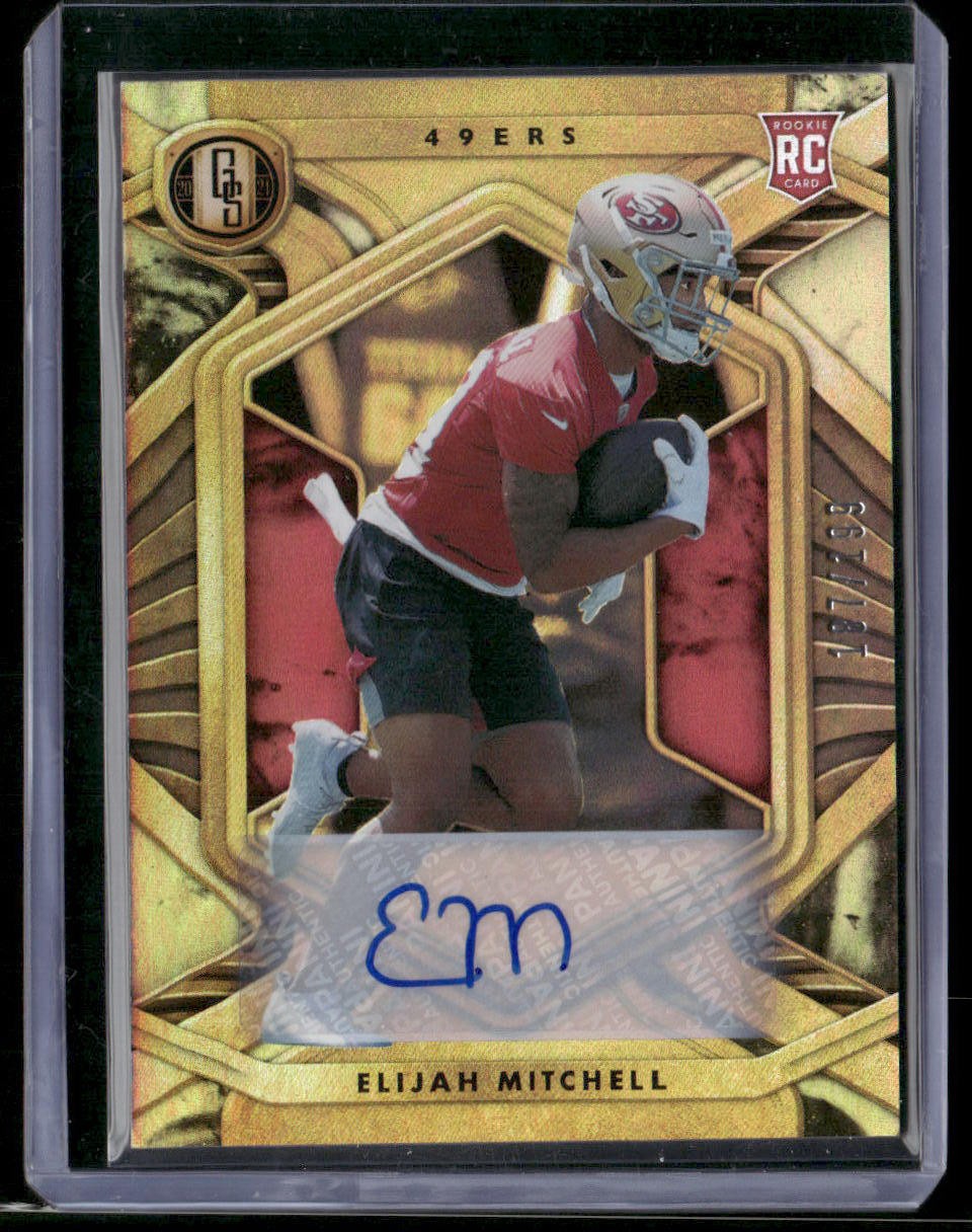 2021 Panini Gold Standard #176 Elijah Mitchell Rookies Autographs #/199