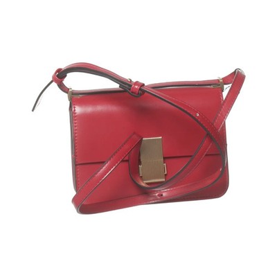 M&S Collection, Umhängetasche, Damen, Polyurethan, Rot, Einfarbig, 19, 7 #fPM
