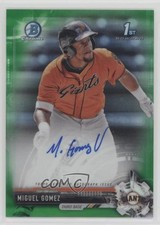 2017 Bowman Chrome Prospect Green Refractor /99 Miguel Gomez #CPA-MG Auto 1u6