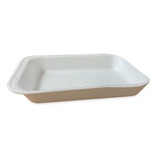 GEN Meat Trays, 2D, 8.56 x 6.1 x 1.2, White, Foam, 500/Carton