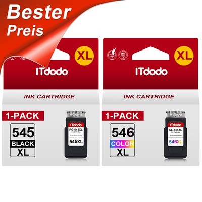 Druckerpatronen PG-545 XL CL-546 XL für Canon Pixma TS3150 TS3450 TR4550 MX495