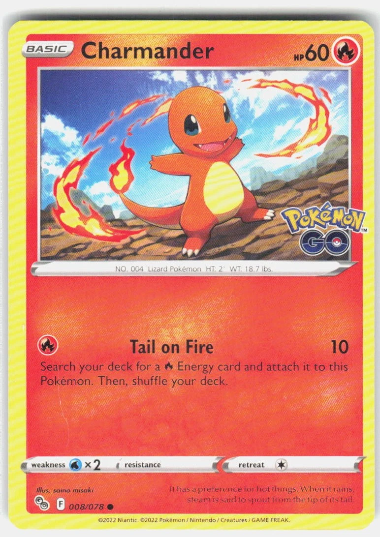 Charmander 008/078 Pokémon GO for sale | eBay