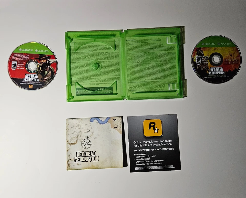 Red Dead Redemption GOTY Edition Xbox 360 / Xbox One - CIB Complete w/ Map! - Image 4 of 4