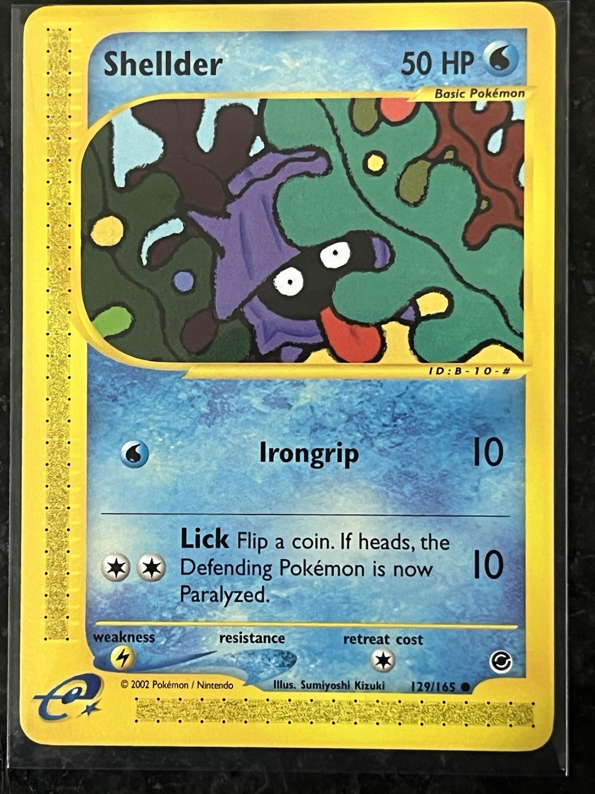 POKEMON SHELLDER 129/165 EXPEDITION BASE SET COMMON NEAR MINT