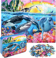 Puzzles for Kids Ages 4-6,Underwater World 100 Piece Puzzles for Kids Ages 4-8 i