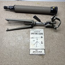 Vintage Tasco 18E Zoom Target Spotting Scope 20-60X60MM in Box 1984