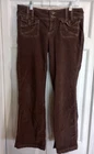SO Wear It Declare It Women's Pants Size 9 Corduroy Flared Casual Retro Brown