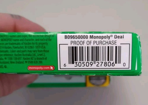 Monopoly Deal Card Game By Hasbro Gaming Parker Brothers Complete - Picture 3 of 5