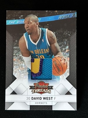 2009-10 Panini Threads David West #20 3-Color Patch 25/25 New Orleans Hornets  