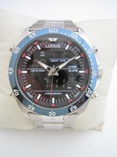 LORUS WATCH BY SEIKO MENS RW623AX5 ANADIGITAL STAINLESS STEEL BRACELET GENUINE