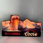 Vintage Coors Rocky Mountain Beer LED Scrolling Message Lighted Bar Sign Works