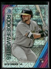 2020 Bowman #ROYF-SB Seth Brown Chrome Rookie of the Year Favorites Mojo