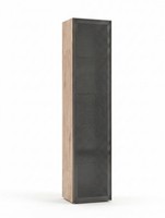2X Vitrinenschrank Beige Moderner Stil Minimalistisch Elegant Schlicht