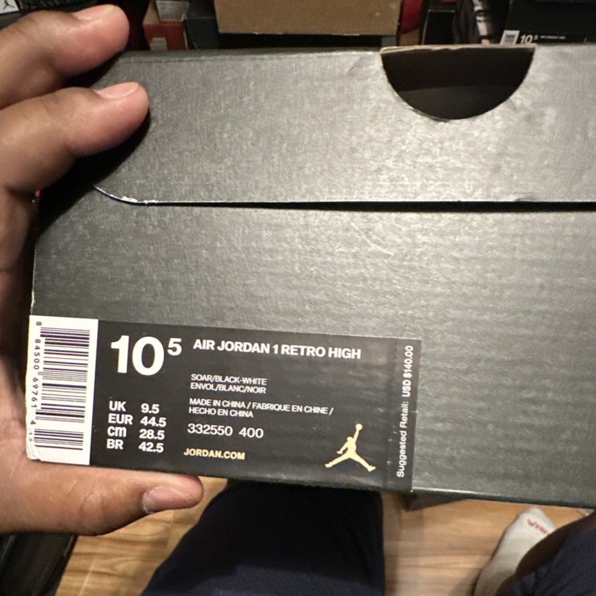 ③ Size 10.5 - Air Jordan 1 Retro High Rare Air - Soar Blue for sale