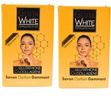 2 Packs Gluta White Glutathione  Collagen Clarifying  Exfoliating Soap 190g