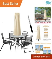 Durable Oxford Fabric Umbrella Cover for 6ft-9ft Patio Umbrellas - Easy to Clean