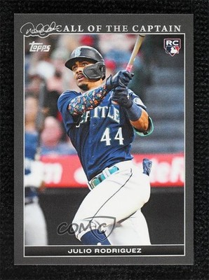 2022 Derek Jeter Call of the Captain Black /125 Julio Rodriguez Rookie RC 03wr