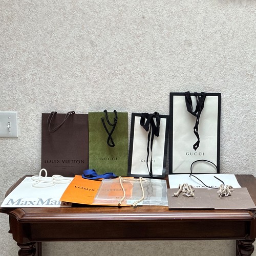 Designer Theme Mixed Lot Paper Gift/Shopping Bags & Pouches, Multicolor