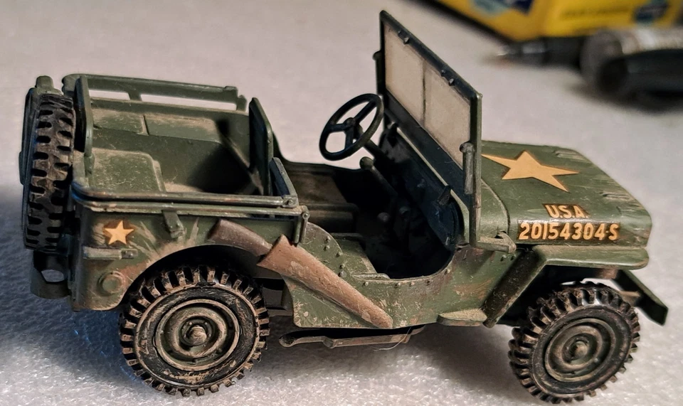 4" Nicely Detailed Plastic Jeep 1/32 ? 1/35 ? 1/33 ? - Lot 483 - Image 3 of 4