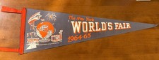 Vintage 1964-65 New York World’s Fair Pennant Unisphere US Steel Felt