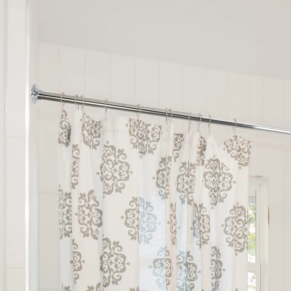 Varilla de ducha clásica de acero en cromo pulido, 60 pulgadas, paquete de 5 Foto 4 de 4