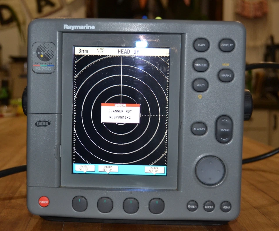 Raymarine RL70C Display Unit Radar Chartplotter Powers On - Image 3 of 4