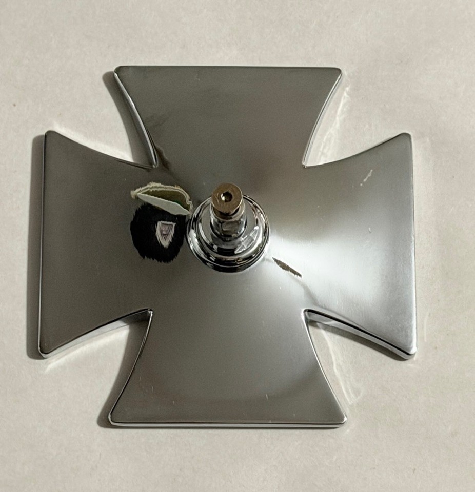 Chrome Iron Maltese Cross Mirror Motorcycle American Chopper Cruiser ...