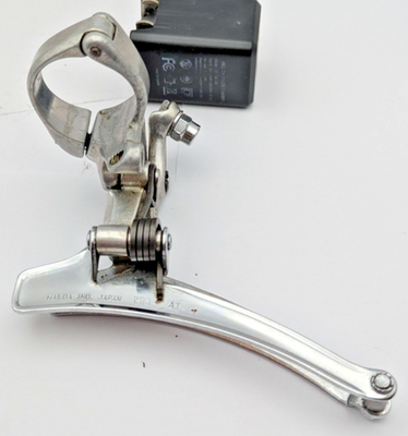 SUNTOUR CYCLONE FRONT DERAILLEUR JAPAN MAEDA 28.6 SILVER BOTTOM