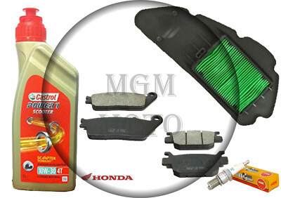 Kit Tagliando Completo Per SH 125 150 2020 – Olio Castrol 10W30, Filtro Aria E Candela Originali – Ricambi Originali Per Manutenzione Scooter