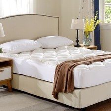 Plush Bamboo Mattress Topper - Assorted Sizes - By Cheer Collection